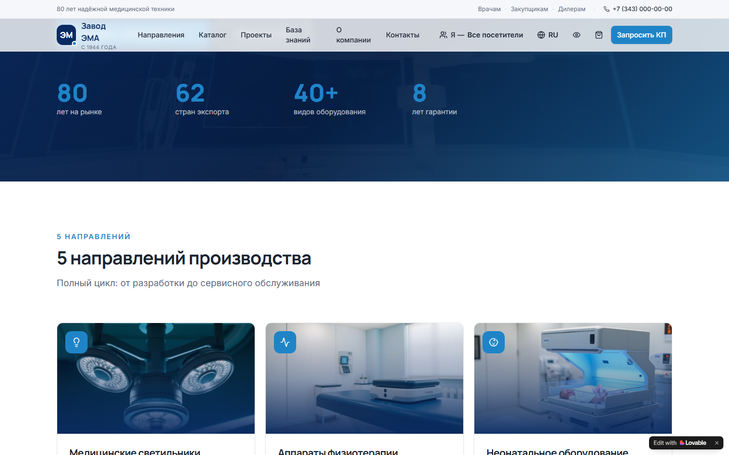 5 продуктовых сегментов